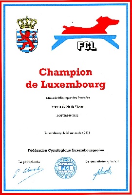 du Val d'Ernee - homologation Luxembourg